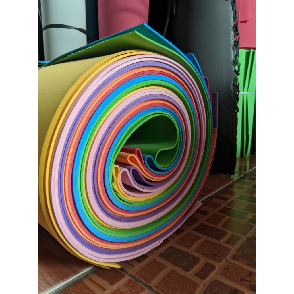 POTONGAN SPON EVA BUSA ATI LEMBARAN UKURAN 20cm x 200cm BUSA  TEBAL 5mm  SPON EVA SPON EVA LEMBARAN 