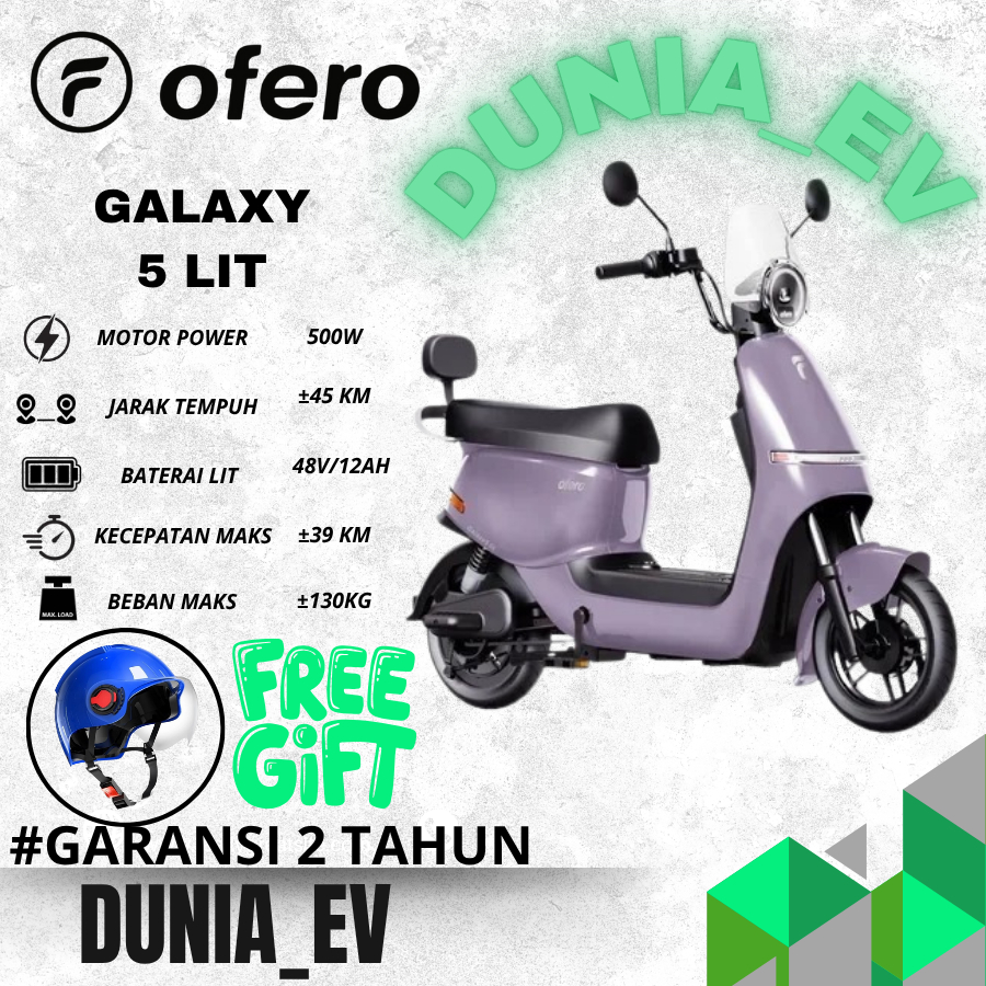 SEPEDA LISTRIK OFERO GALAXY 5 LIT 500WATT