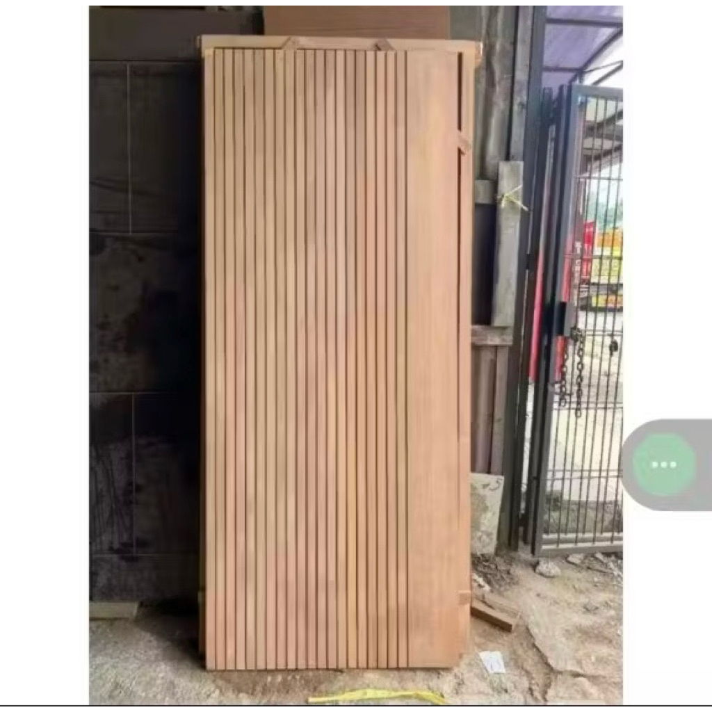 pintu kayu jati seperti gambar plus kusen