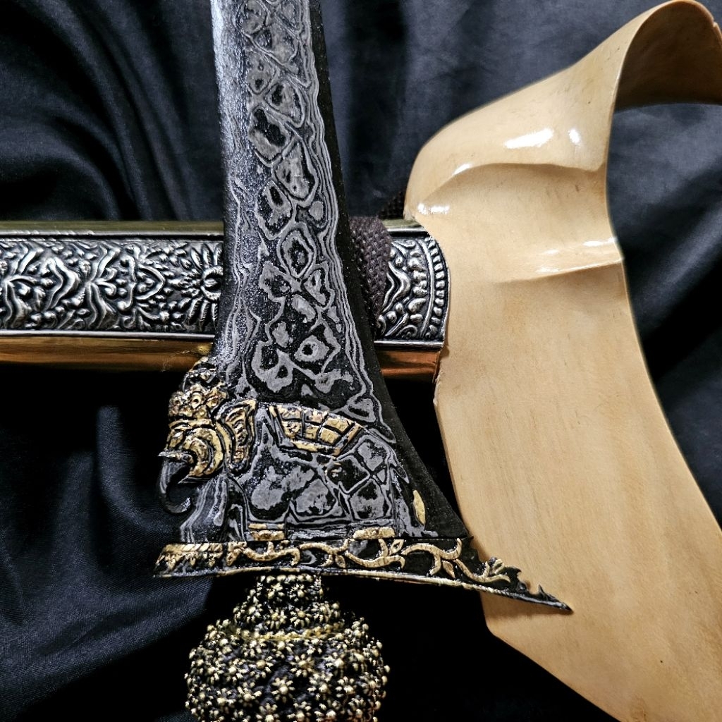 Keris Ganesha Gajah Kinatah Pamor Jala Sutra