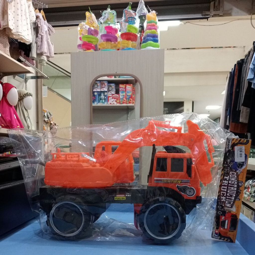 Mainan Anak Truck Construction Dump Truck Excavator Kemasan Plastik