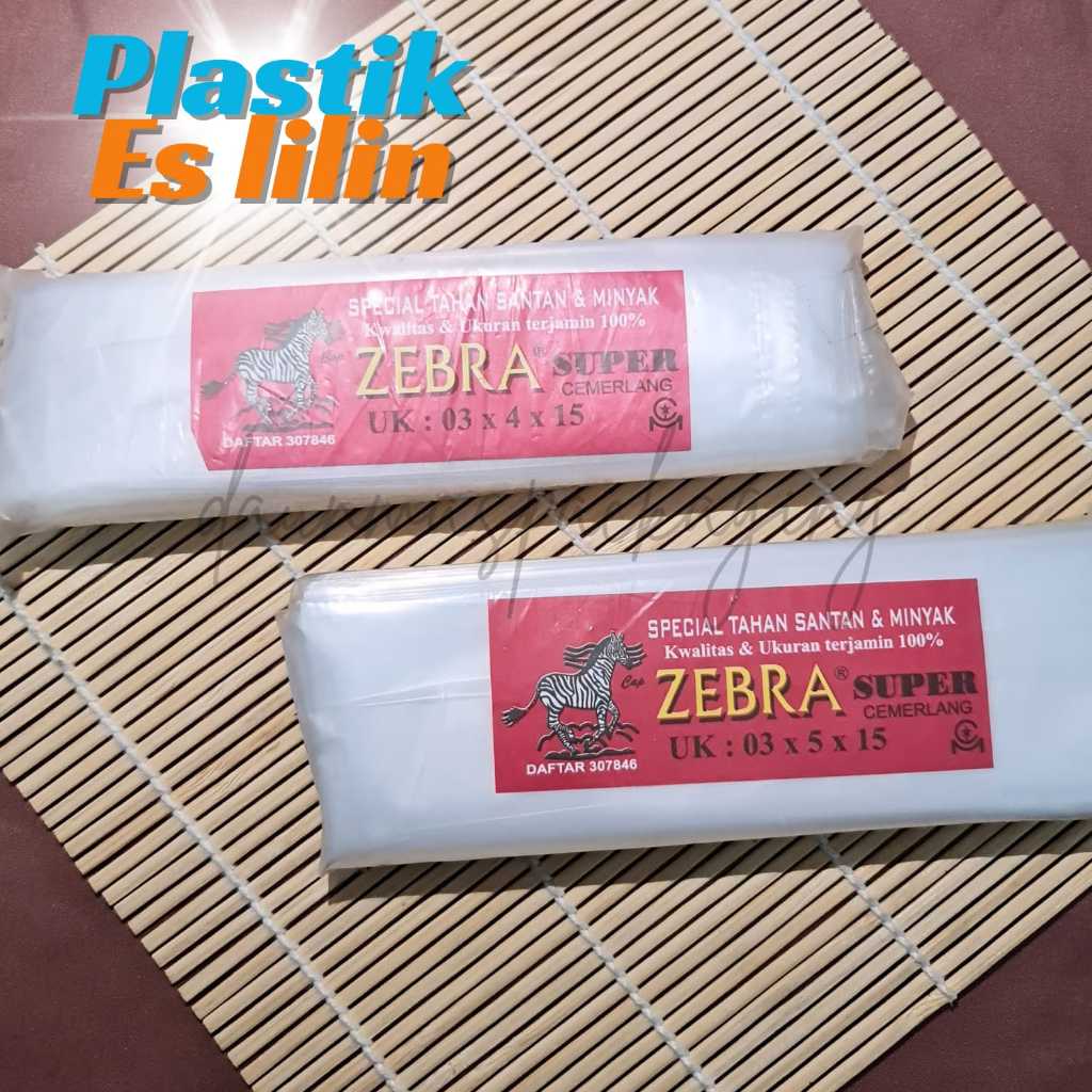 Plastik Zebra Plastik Es Lilin Plastik Es