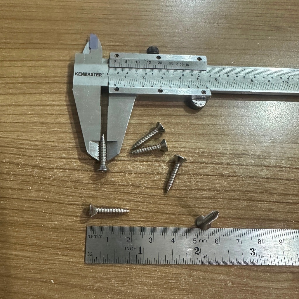 Sekrup Tapping Stainless FH 6 x 3/4" Inch Stainless Screw FAB 6x19 Mm