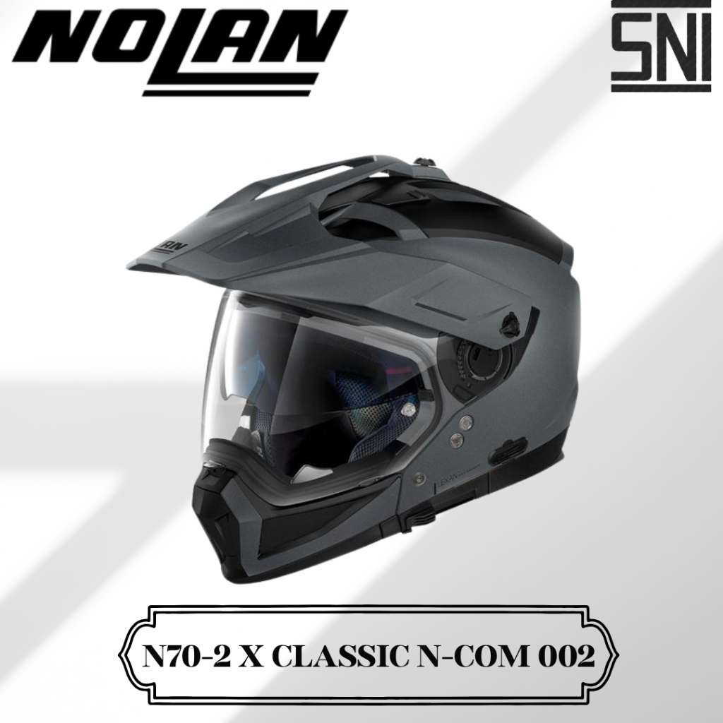 Nolan N70-2 X Classic N-Com 002 Helm Modular Crossover Hybrid SNI Original N702 N70 2