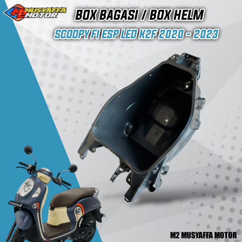 Box Bagasi Bok Helm Honda Scoopy Fi Esp Led K2F 2020 2021 2022 2023