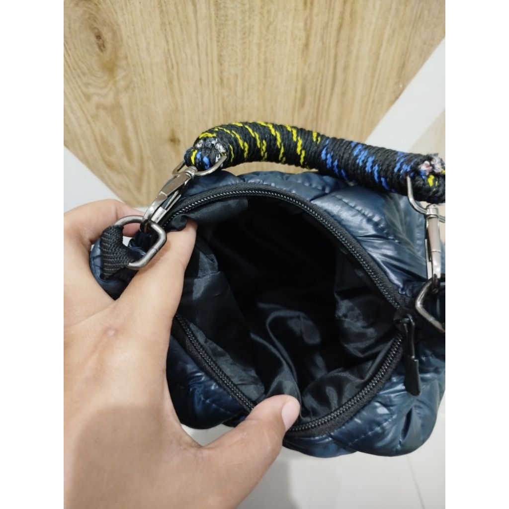 Cupid bag tote Navy by Mr. Quilting