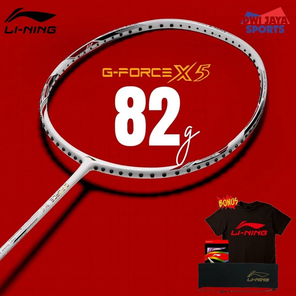 Raket Badminton Lining G Force X5 82g | Raket Lining G-Force X5 | Lining G Force X5 4U