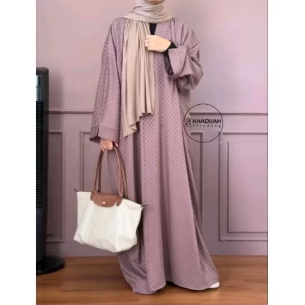 Gamis abaya batwing polos ( preloved)