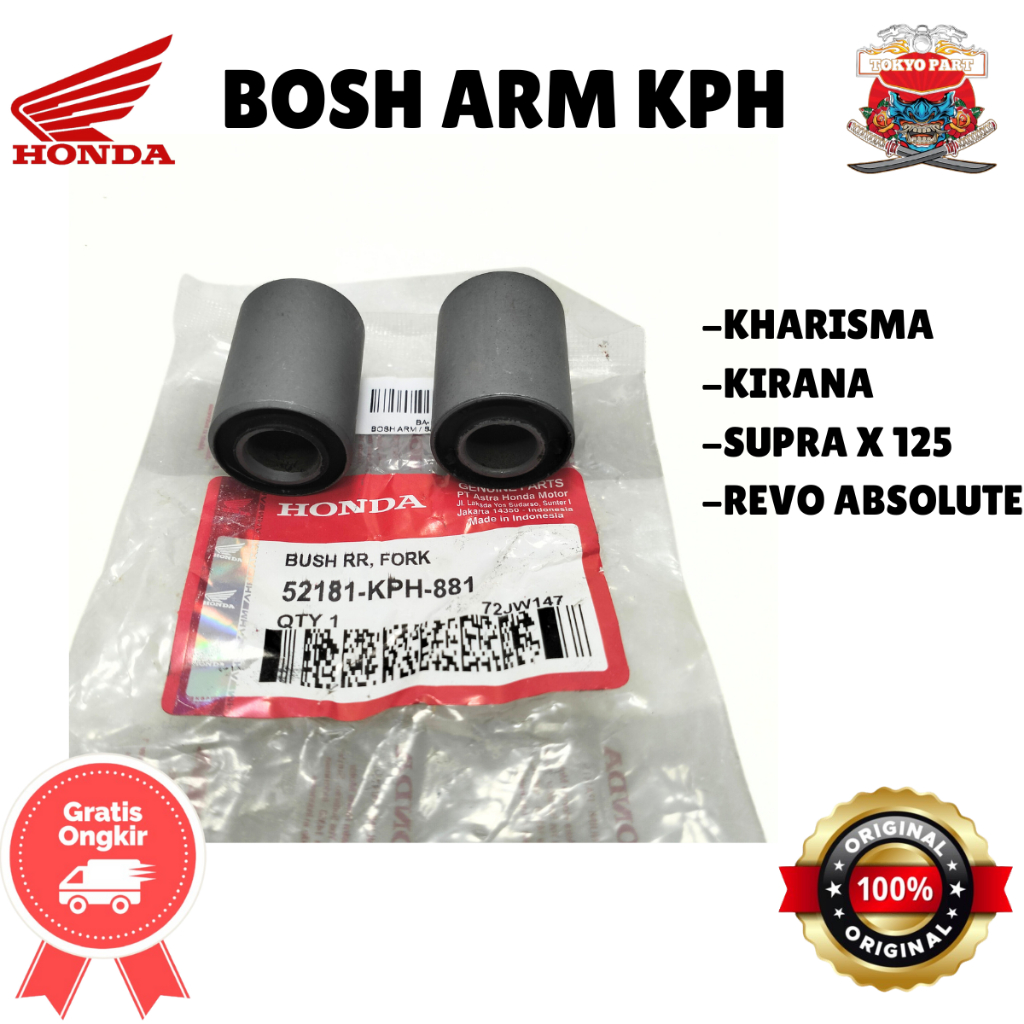 ASLI ORIGINAL BOSH ARM HONDA AHM KPH KHARISMA KIRANA SUPRA X 125 REVO ABSOLUTE