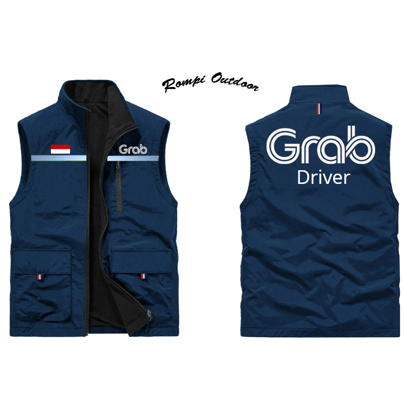 Rompi Vest Grab | Rompi Grab | Jaket Grab Original