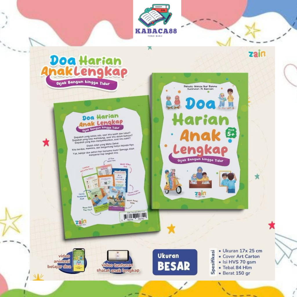 Zain - Buku Doa Harian Anak Lengkap Sejak Bangun Hingga Tidur - Belajar Berdoa Sehari Hari