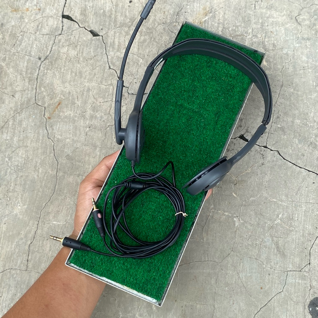 Headset Headphone Logitech Original Second Normal