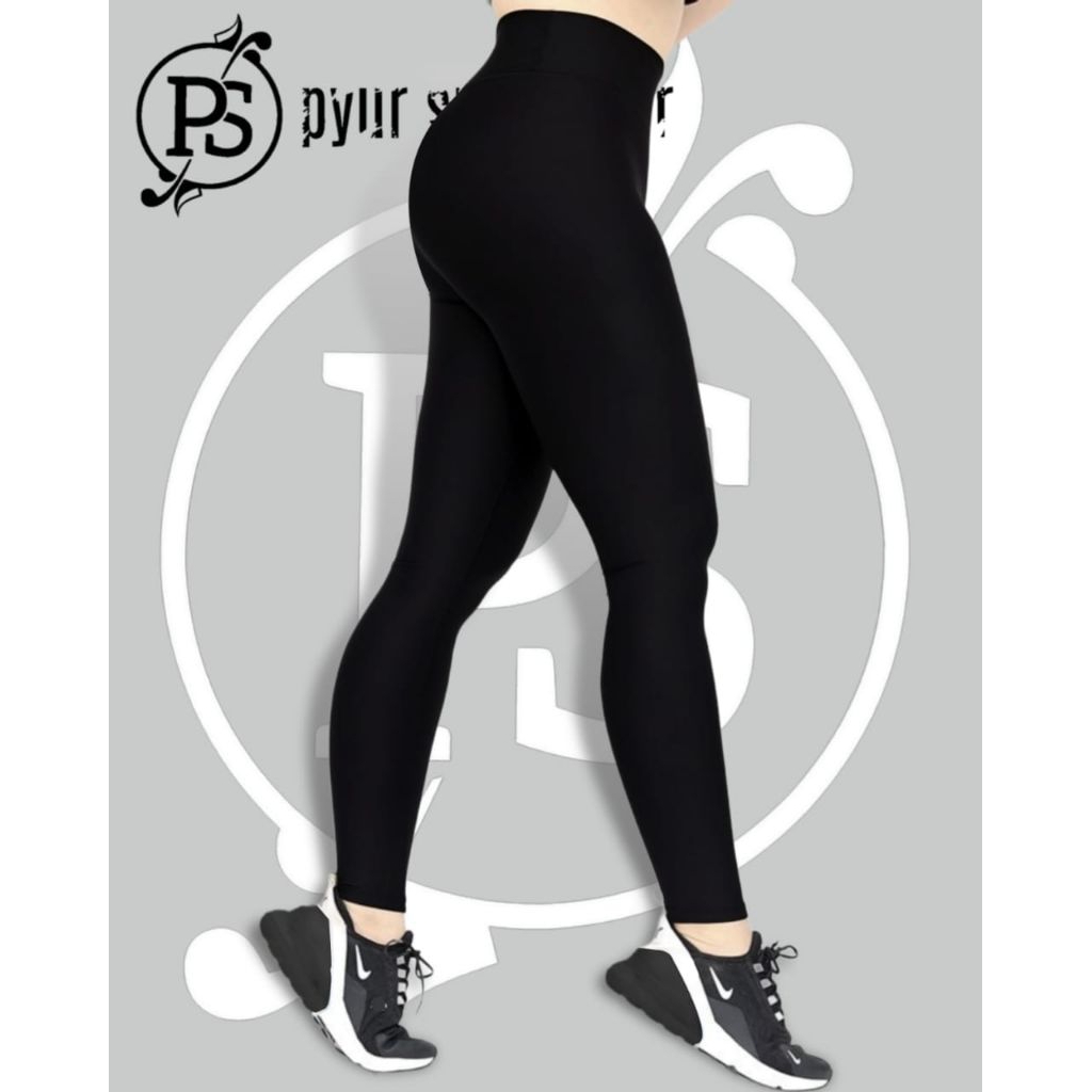 PYURSPORT-LEGGING HITAM PANJANG POLOS