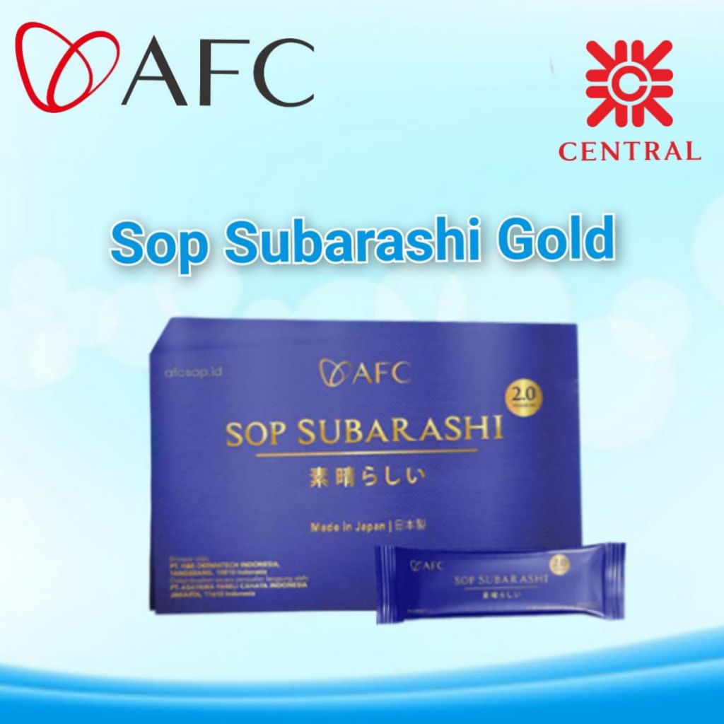 1 SACHET SOP SUBARASHI GOLD ORIGINAL AFC JAPAN