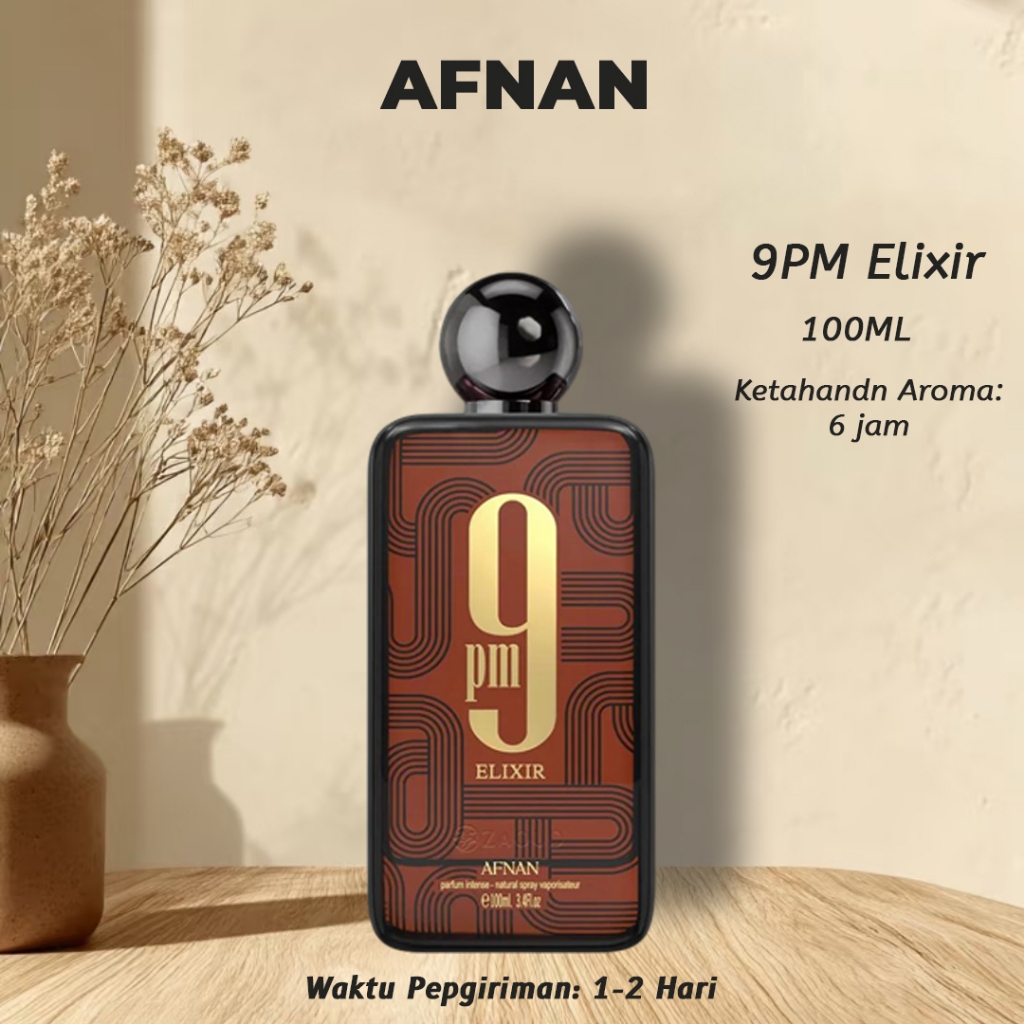 Afnan 9PM Elixir EDP Intense 100ml/ Afnan 9pm Elixir Parfum/ Afnan 9pm Parfum