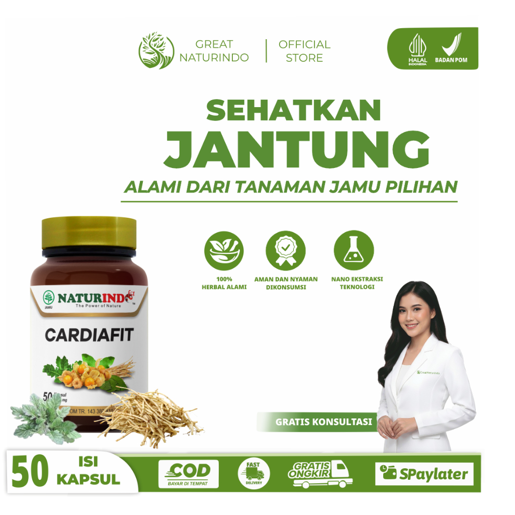 Obat Jantung Darah tinggi Kolesterol Penyumbatan Herbal –  Atasi Berdebar Kram Kaki Bengkak BPOM