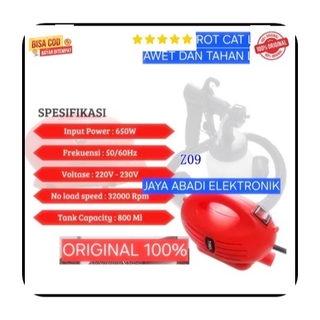 Z09 Paint Gun spray zoom ORI 100% alat semprot cat minyak besi kayu tembok segala cat PERKAKAS TUKAN