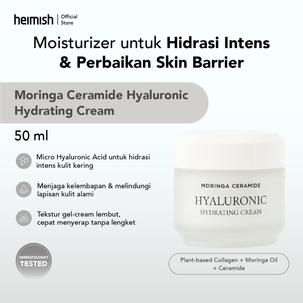 HEIMISH Moringa Ceramide Hyaluronic Hydrating Cream