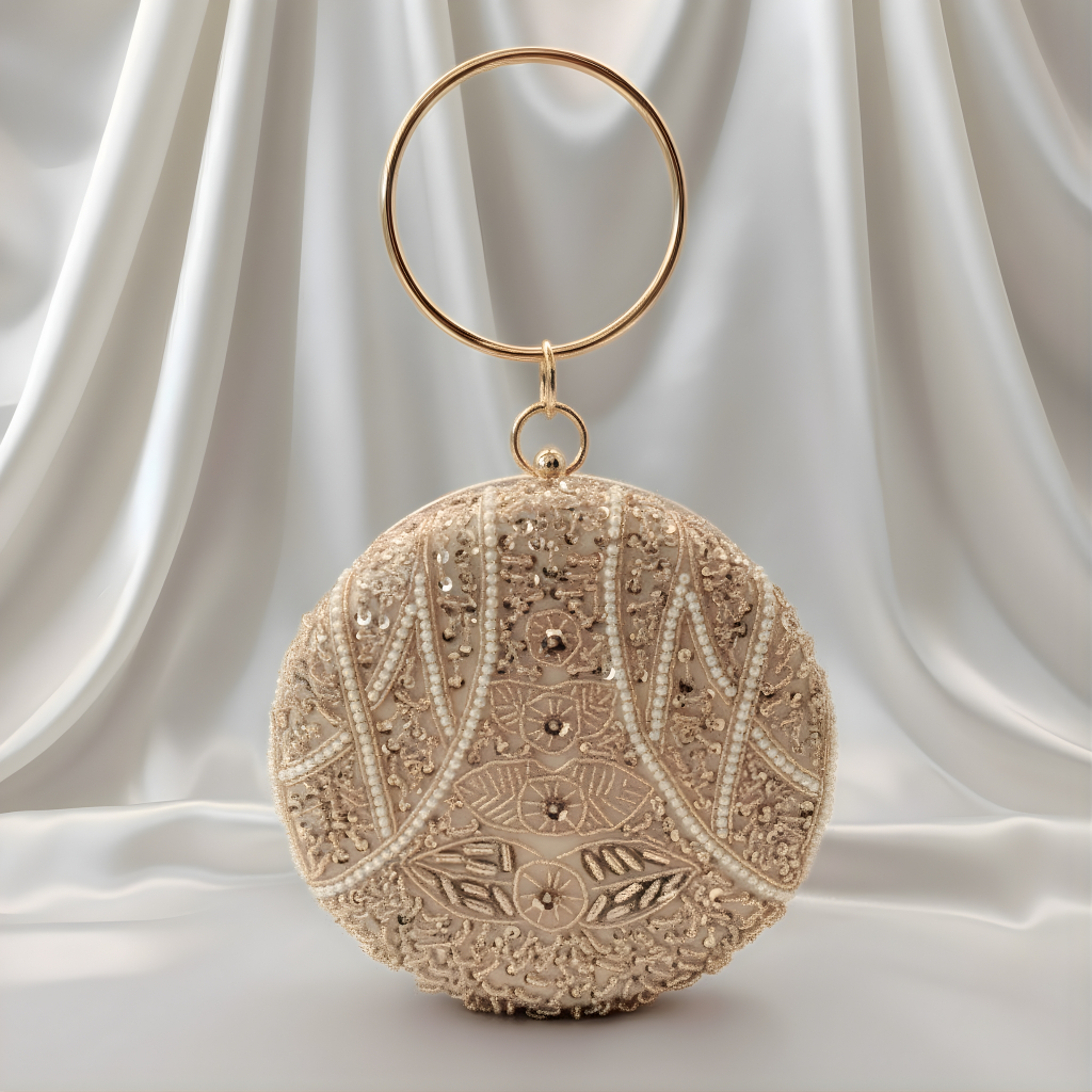 Tas Pesta Kondangan Wanita Bulat Selempang 18036