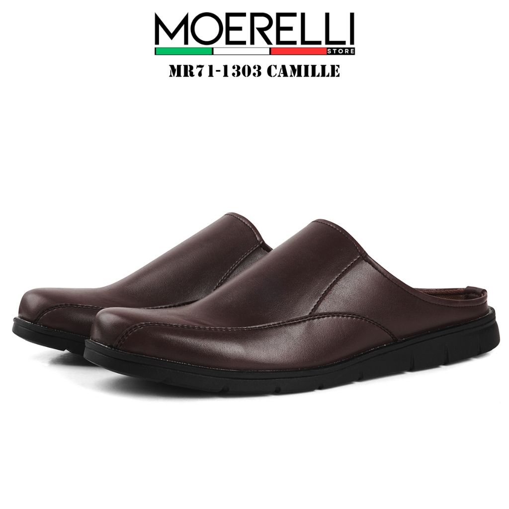 MOERELLI STORE - M71-1303 Coklat Sandal Sepatu Bustong Pria Terbaru Sepatu Sandal Casual Santai