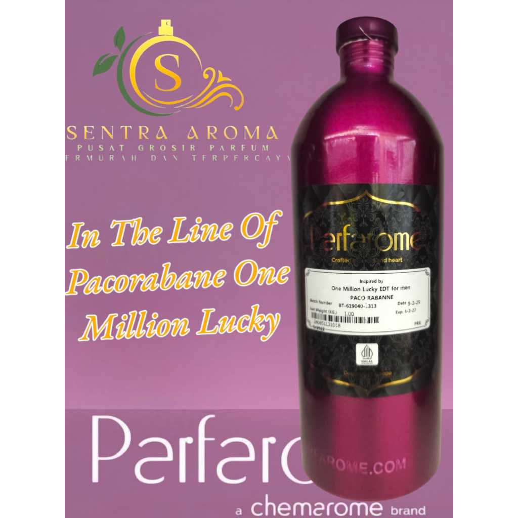[PREMIUM] ONE MILION LUCKY BY PARFAROME BIBIT PARFUM KEMASAN SEGEL KALENG 1 KG ( ORIGINAL )