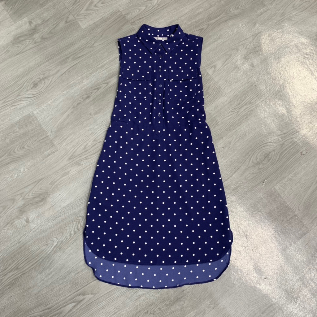 UNIQLO POLKA SHIRT DRESS