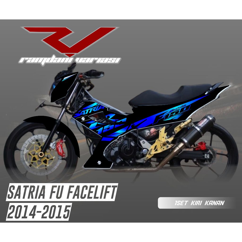 STRIPING STIKER SATRIA FU FACELIFT - STRIPING FU TAHUN 2014-2015