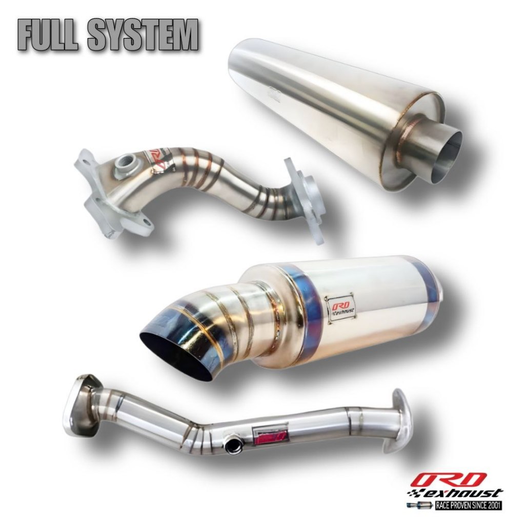 ORD Exhaust Fullset Muffler Knalpot Racing Pro Series / v2hf / v3rs Jazz Brio Freed Hrv 1.5