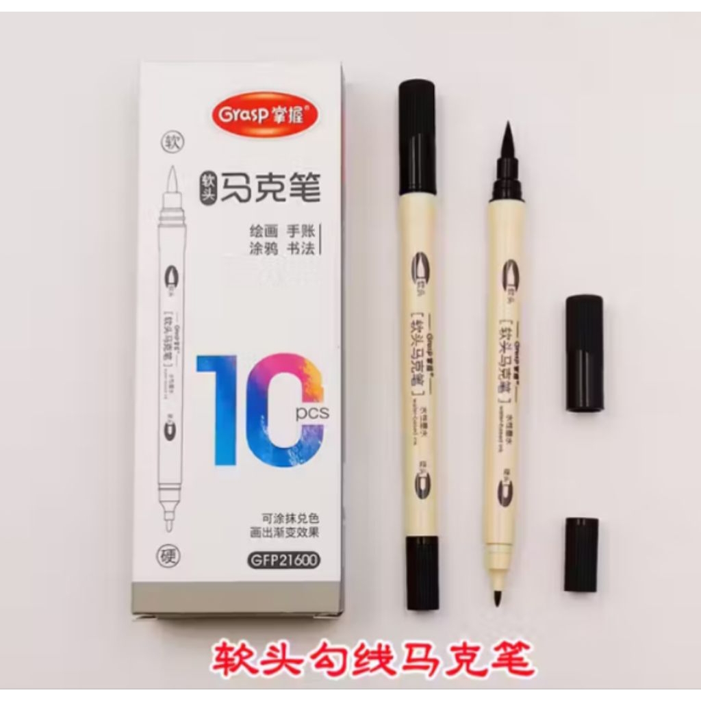 Grasp Twin Warna Hitam GFP21600 Spidol Penebal Kaligrafi