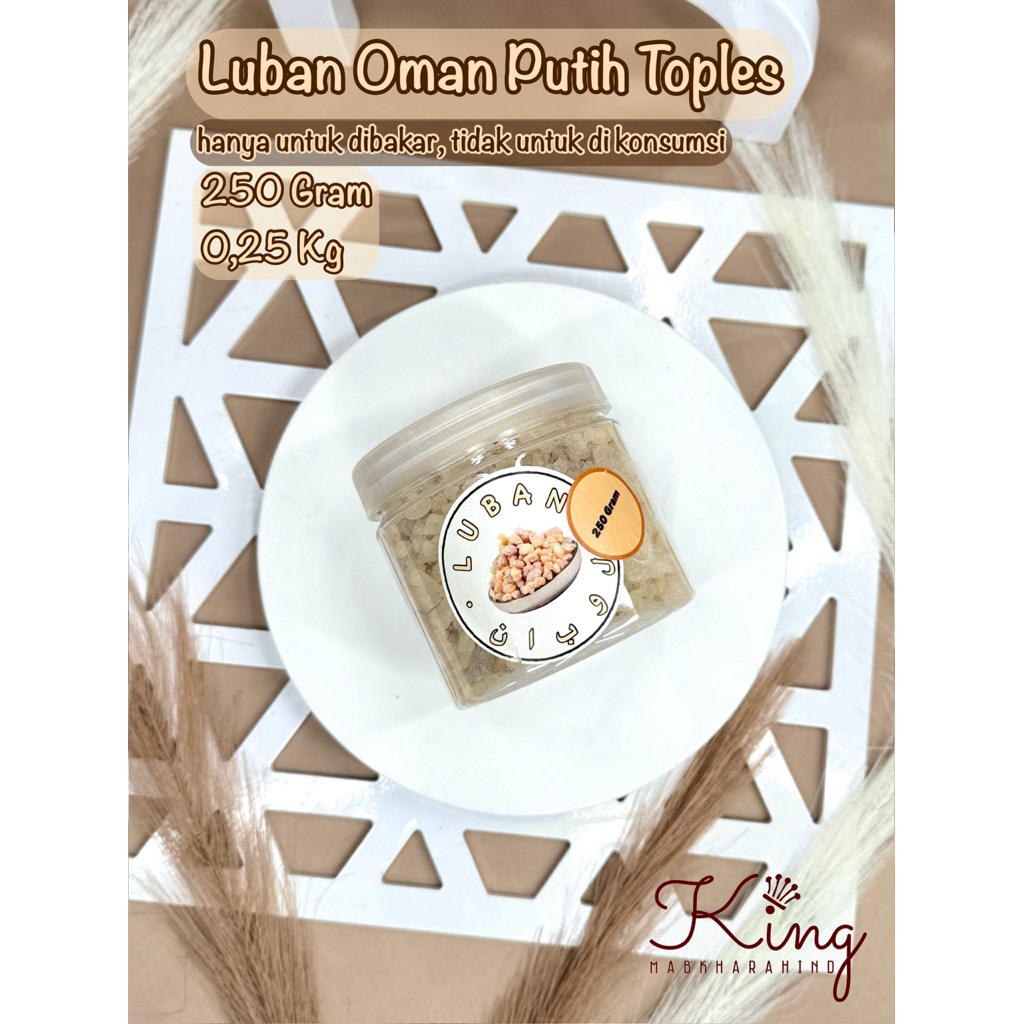 (GROSIR) 250 Gram Luban Mustaki Kemenyan Arab Putih Luban Oman Mustaka Crystal Luban Kristal Luban K