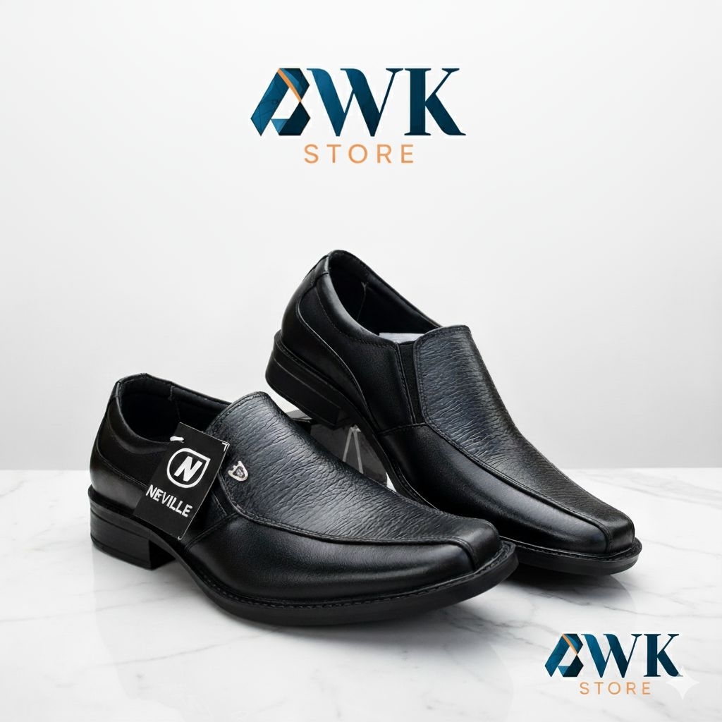 Sepatu pantofel pria kulit sapi asli NEVILLE (69)