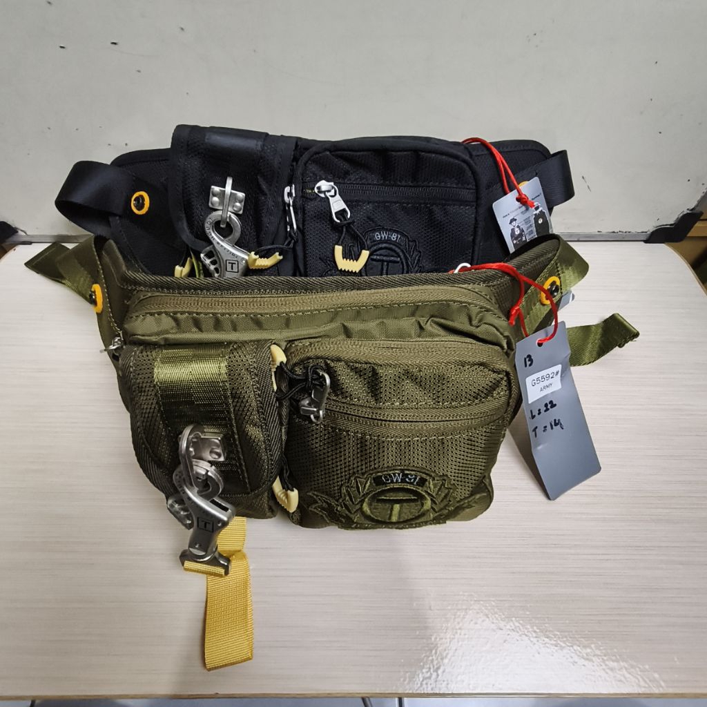 TOUGH WARRIOR G5592/TAS IMPORT /TAS PRIA/TAS PINGGANG/TAS SLEMPANG