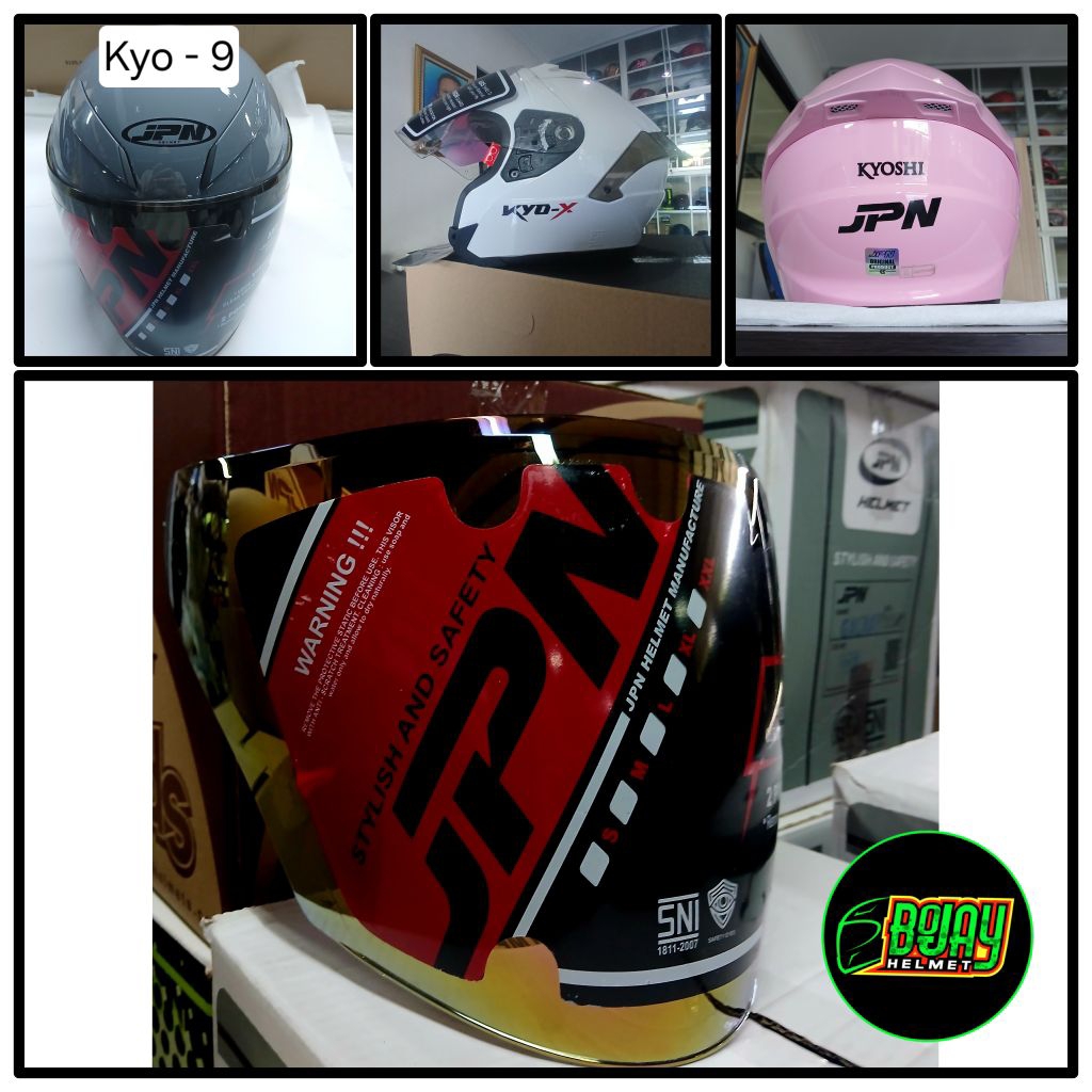 Kaca Helm irridium JPN Kyo-9 / Kyo-X / Kyoshi
