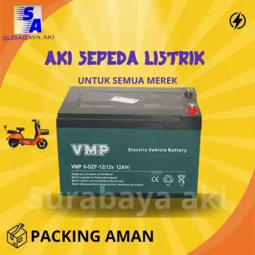 BATERAI AKI SEPEDA LISTRIK UNIVERSAL 12V 12AH BATERAI VMP 12AH aki sepeda listrik aki selis pacific