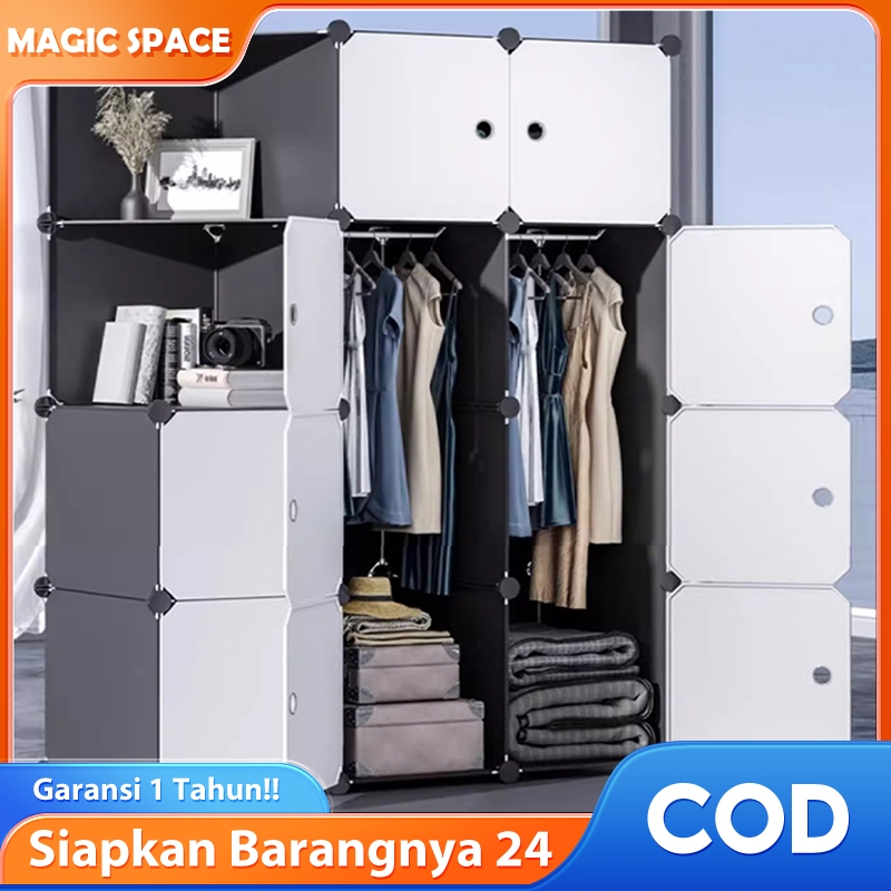 MAGIC Pakaian Anti Debu Baju/Plastik Lemari/Loker Pakaian Diy/Lemari Pakaian Dewasa Dan Anak