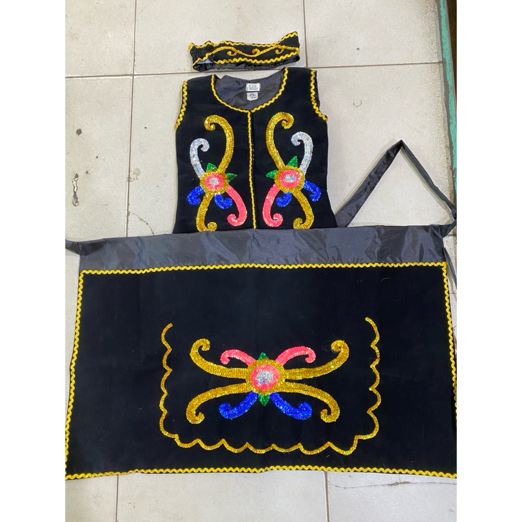 BAJU DAYAK MANIK UNTUK ANAK KHAS DAYAK KALIMANTAN