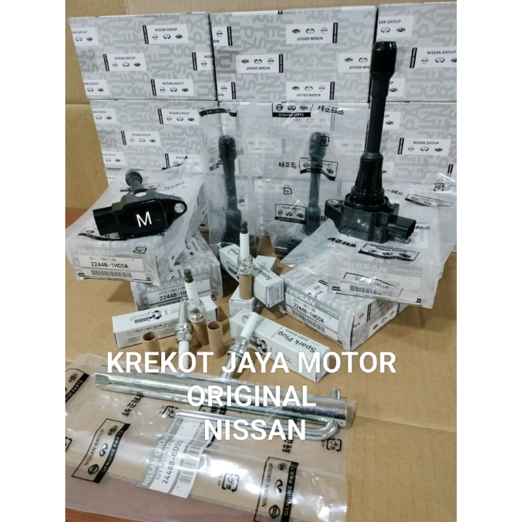 KUNCI BUSI 1SET,KOIL COIL 4PC,BUSI IRIDIUM 4PC NISSAN GRAND LIVINA 1,5CC L10,LATIO,EVALIA,MARCH,JUKE