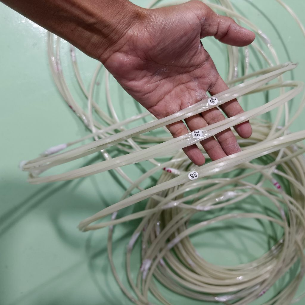 jeruji fiber 3.5mm putih bening 3 meter sangkar kandang layangan