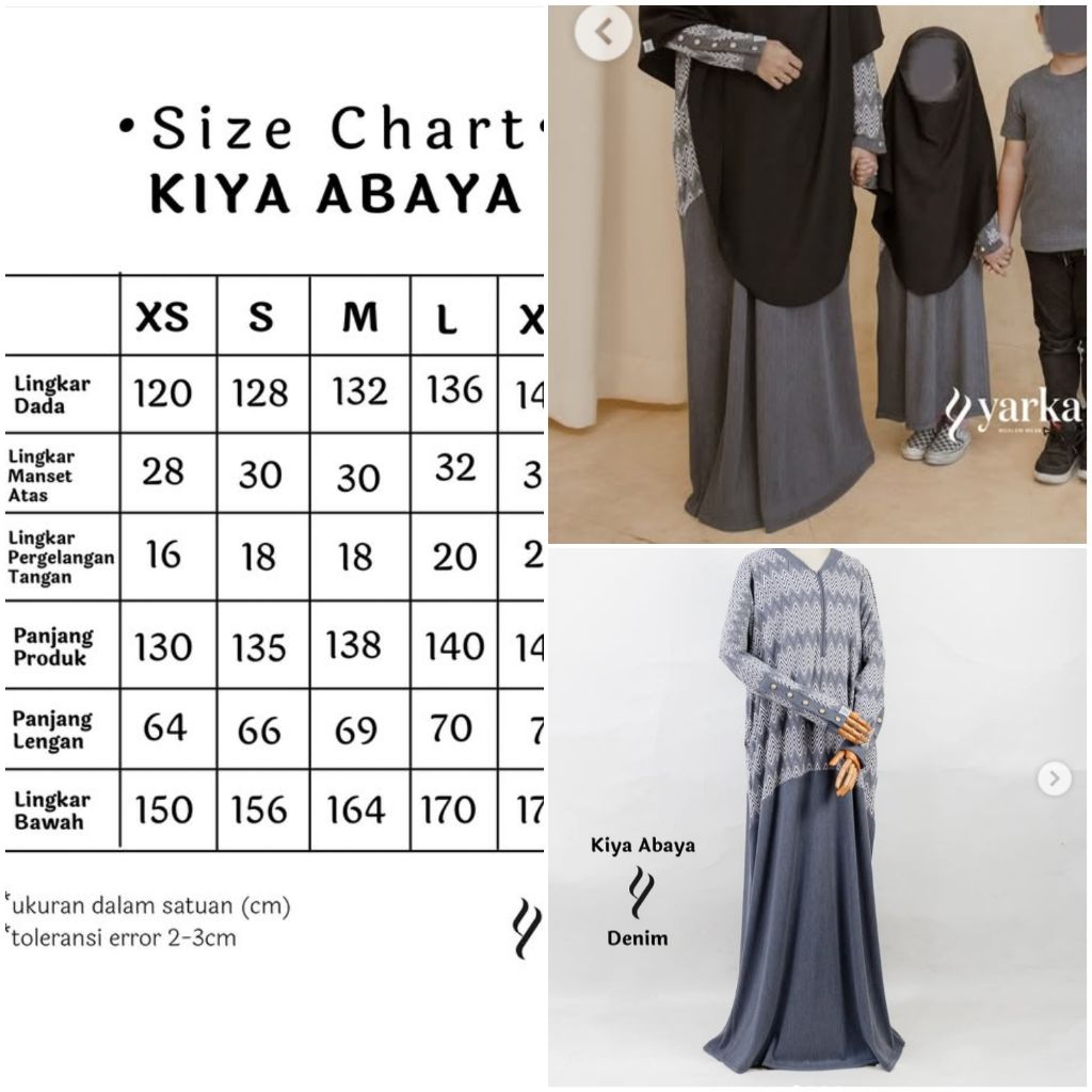 abaya yarka knit gamis