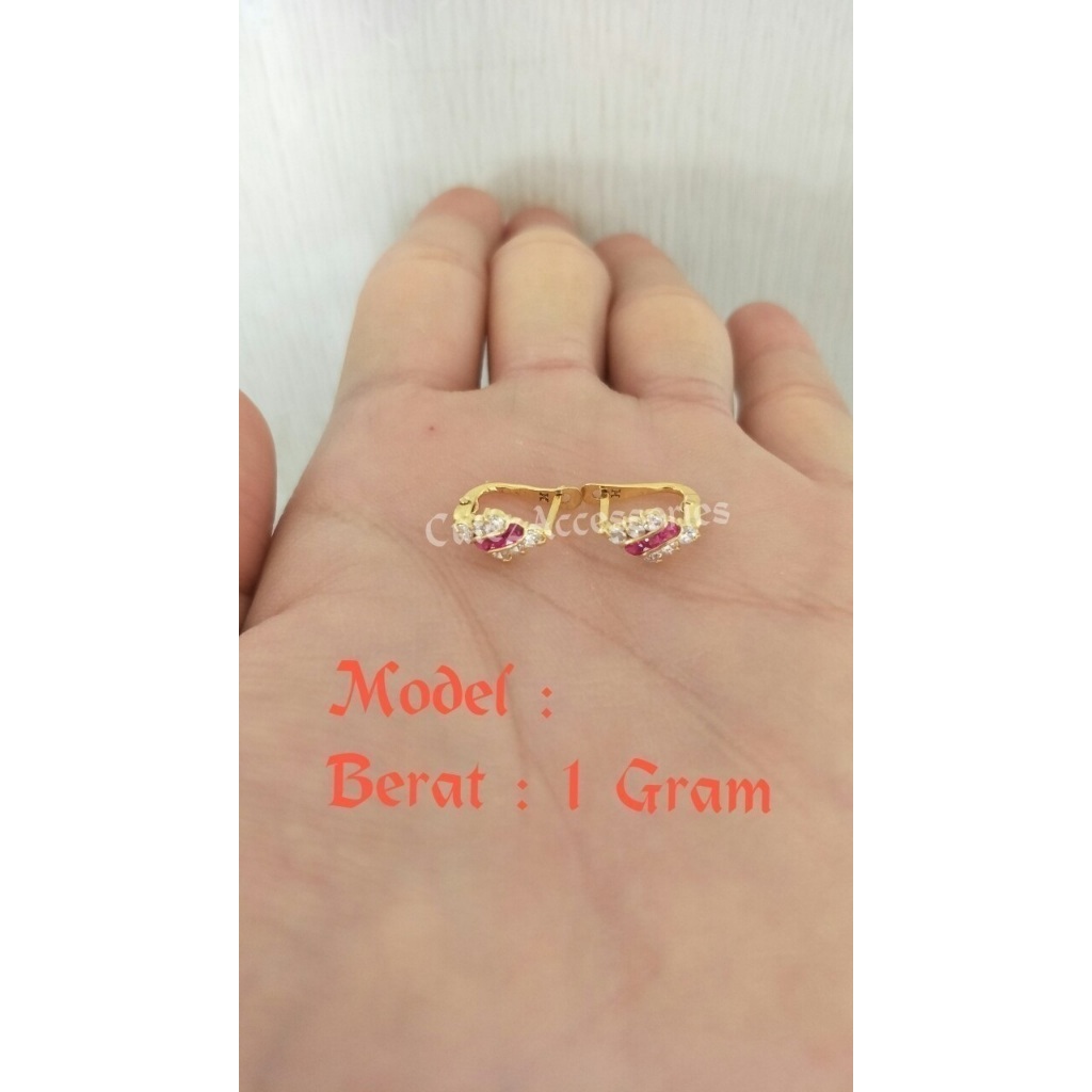 Anting Dewasa Emas Muda