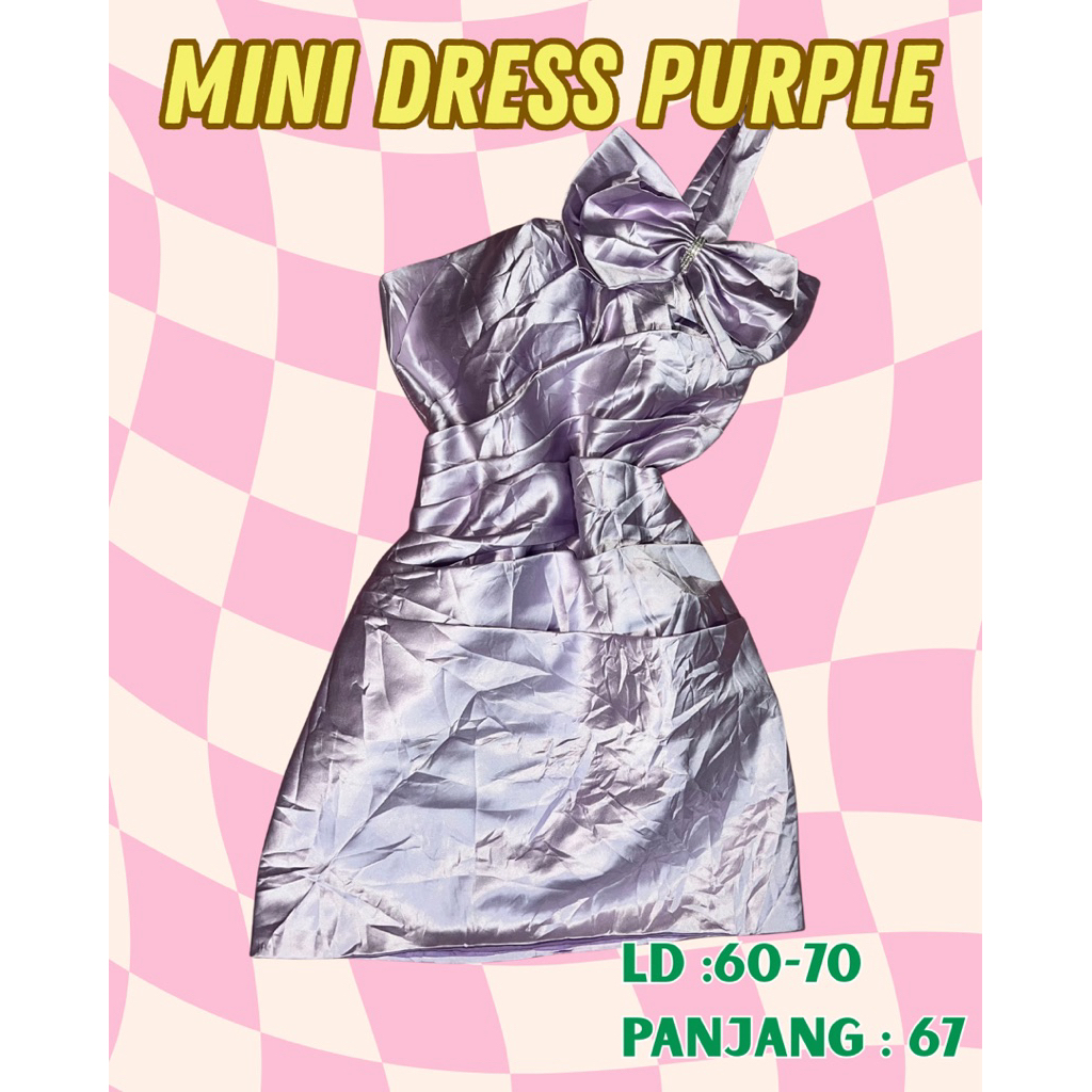 (PRELOVED) Party dress lilac - dress lucu - dress slimfit - dress pressbody - dress seksi