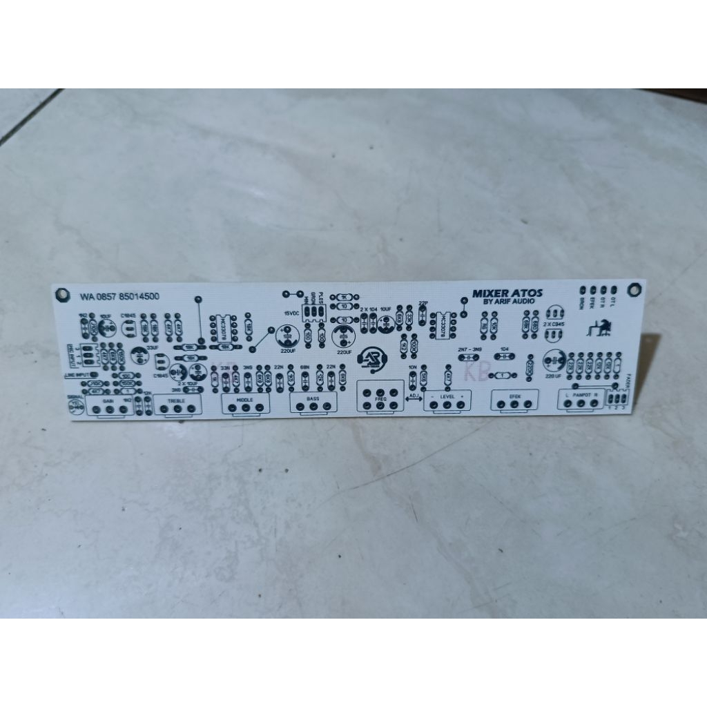 pcb mixer 8pot pasif / mixer atos Fersi baru 9Pot input mic sudah balance