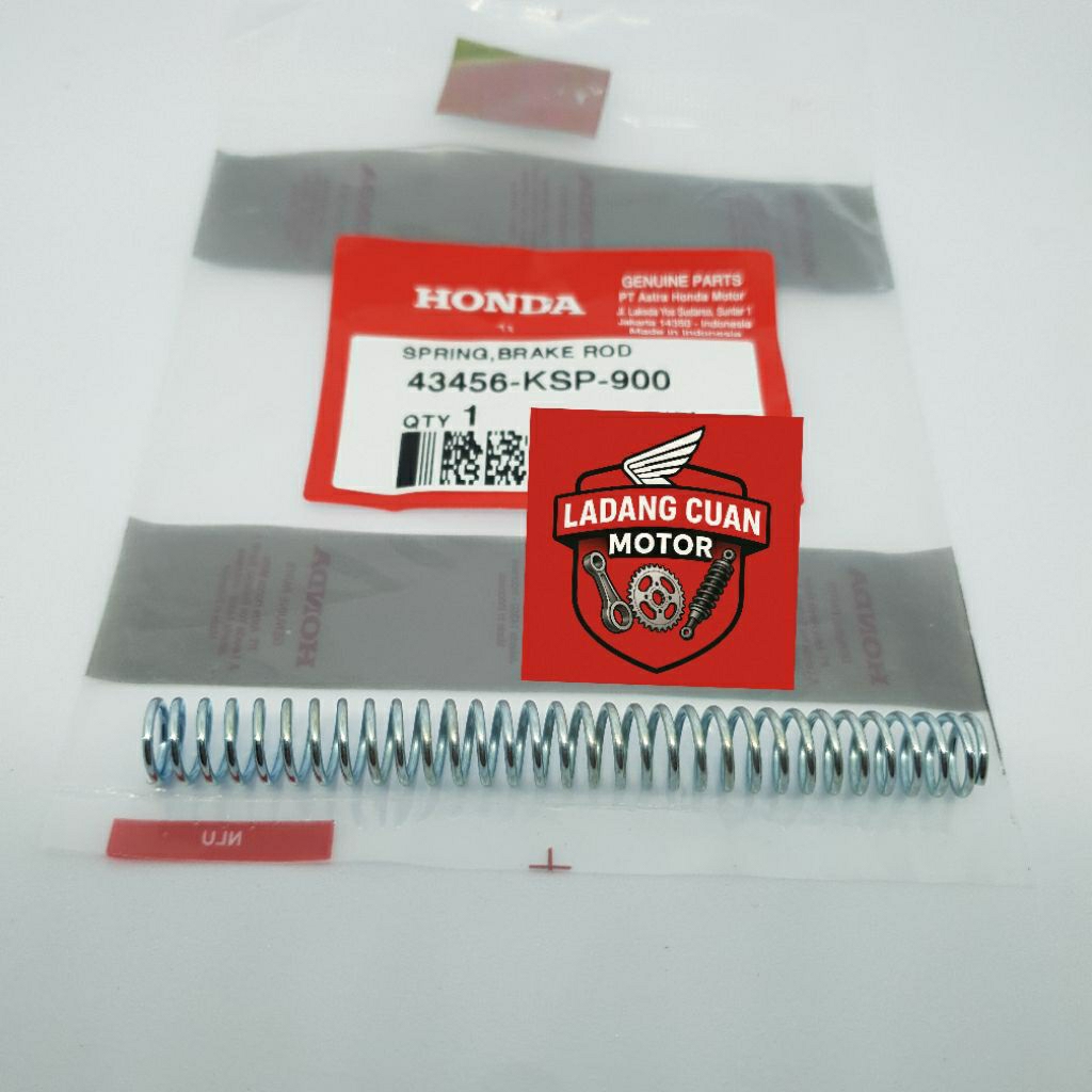 43456KSP900 SPRING BRAKE ROD PER PEMBALIK TIANG REM BELAKANG TROMOL VERZA NEW MEGAPRO MONOSHOCK CB15