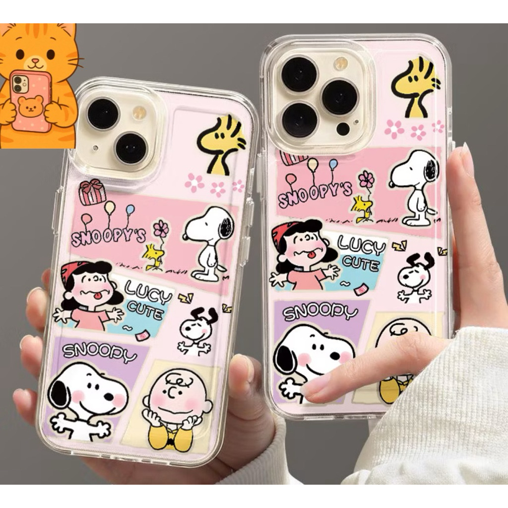 CASE KARAKTER LUCU SNOOPY UNTUK IPHONE 13 15