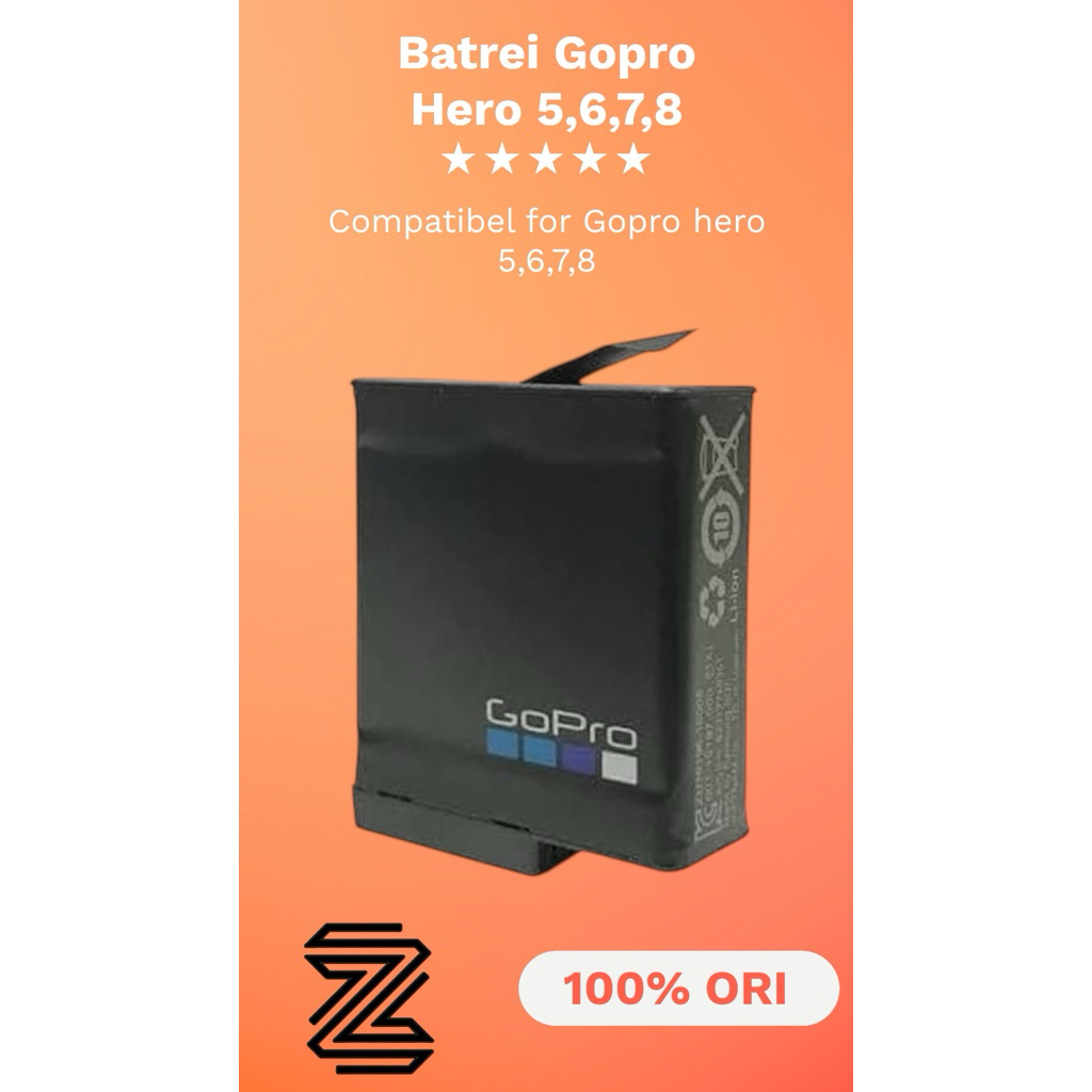 BATREI ORIGINAL GOPRO HERO 7 BLACK FOR GOPRO HERO 5,6,7,8