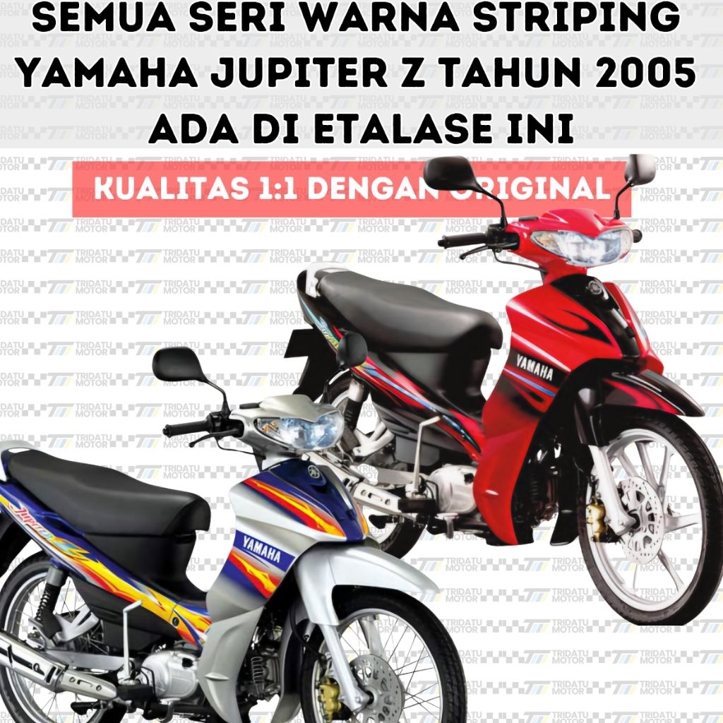 STRIPING YAMAHA JUPITER Z 2005 STICKER YAMAHA JUPITER Z 2005 BERLAMINASI KUALITAS ORIGINAL