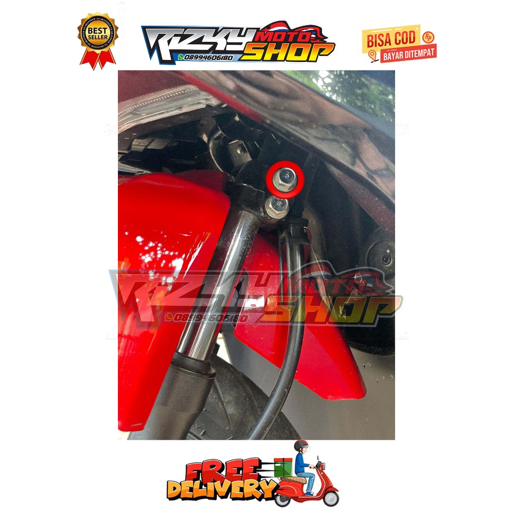 BAUT SEGITIGA DEPAN ( 1 BAUT ) PCX VARIO BEAT DELUXE SCOOPY ADV STYLO GENIO SPACY 110 125 150 160 CB