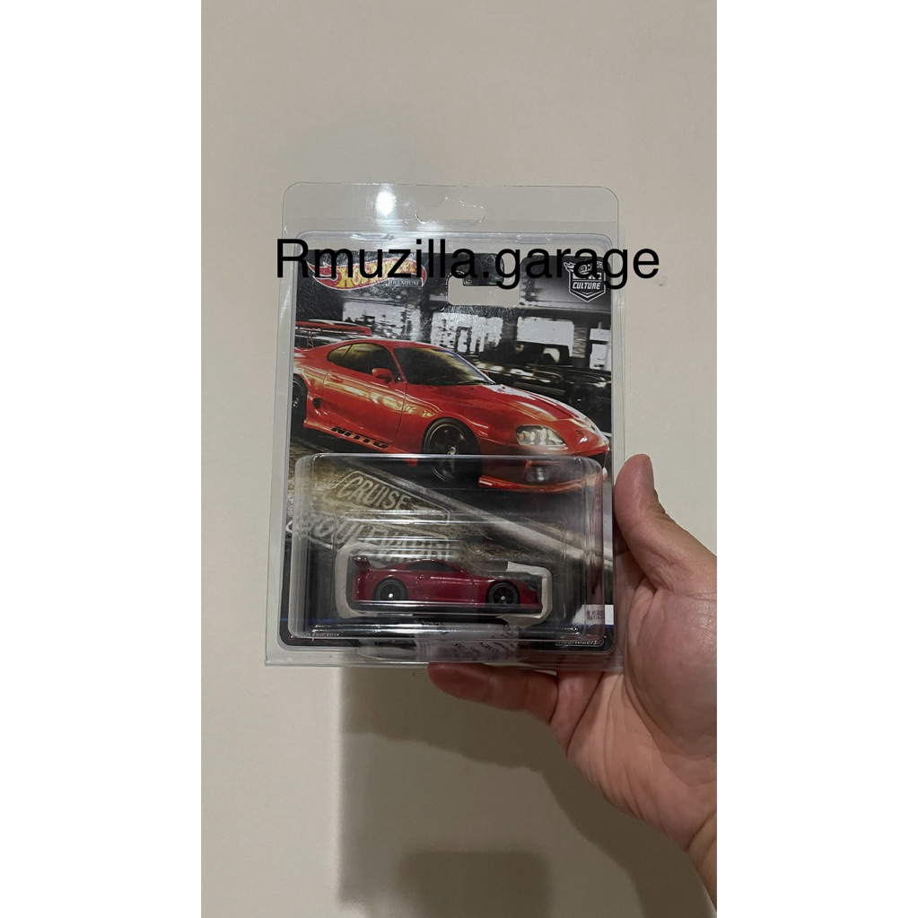 hot wheels premium supra mk4 merah