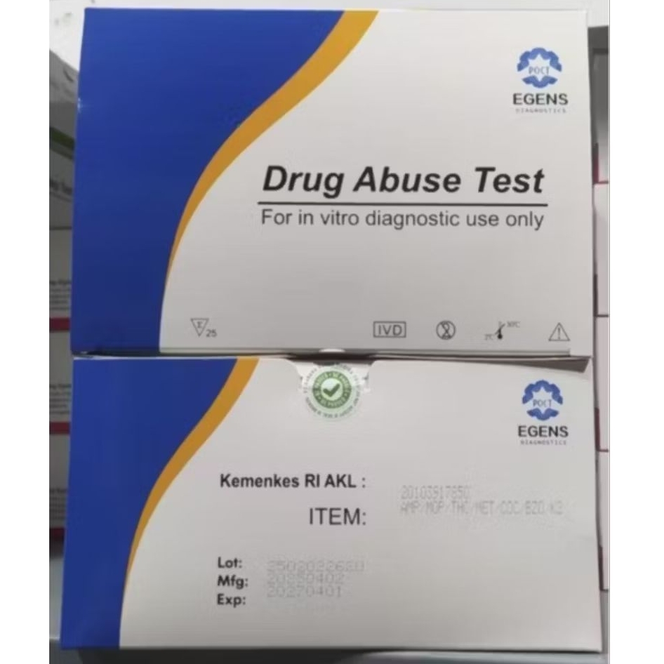 TES NARKOBA MULTI 7 PARAMETER SOMA /K2 MERK EGENS ISI 25 TEST