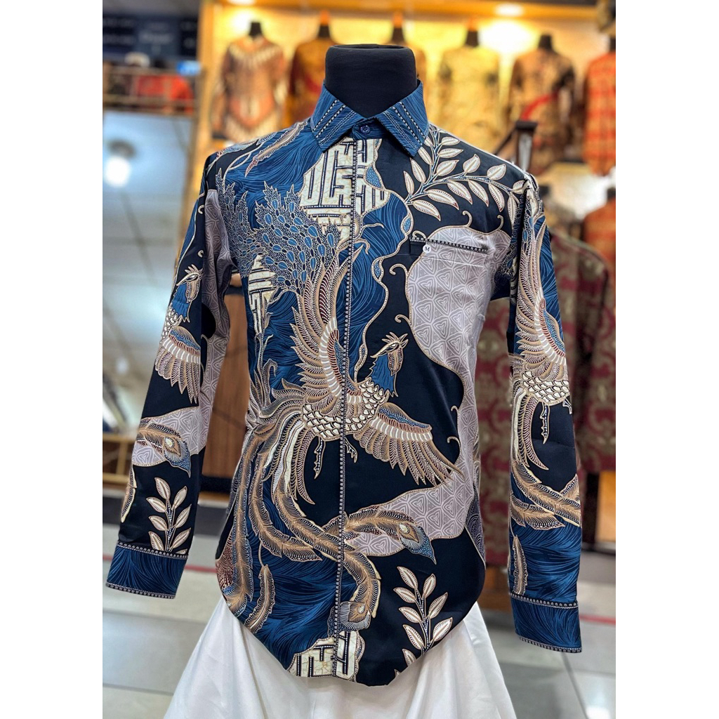 Batik Cantieq Exclusive - SUWEDA | Kemeja batik pria modern premium jahitan Bordir smock mewah | Kem